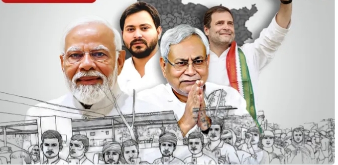 NDA প্রায় ধুয়েই দিলো তেজস্বী জোটকে