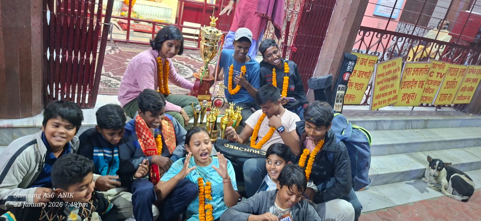 স্বর্গীয় জিবতোষ সরকার মেমোরিয়াল অনূর্ধ্ব-১৩ ক্রিকেট টুর্নামেন্টে চ্যাম্পিয়ন কালিয়াগঞ্জ ক্রিকেট একাডেমি