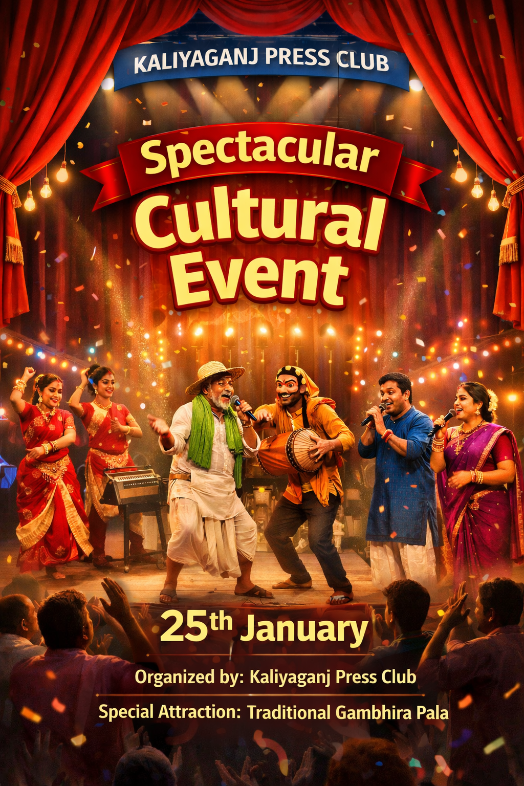 কালিয়াগঞ্জে আসছে সাংস্কৃতিক ধামাকা! ২৫ জানুয়ারি প্রেসক্লাবের জমজমাট অনুষ্ঠান