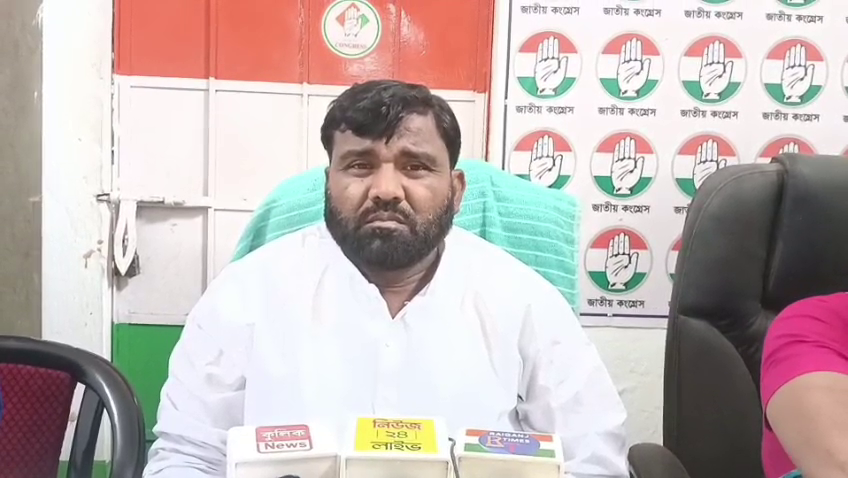 হেমতাবাদে তৃণমূল ব্লক সভাপতির বিরুদ্ধে বিস্ফোরক অভিযোগ, সাংবাদিক সম্মেলনে সরব কংগ্রেস