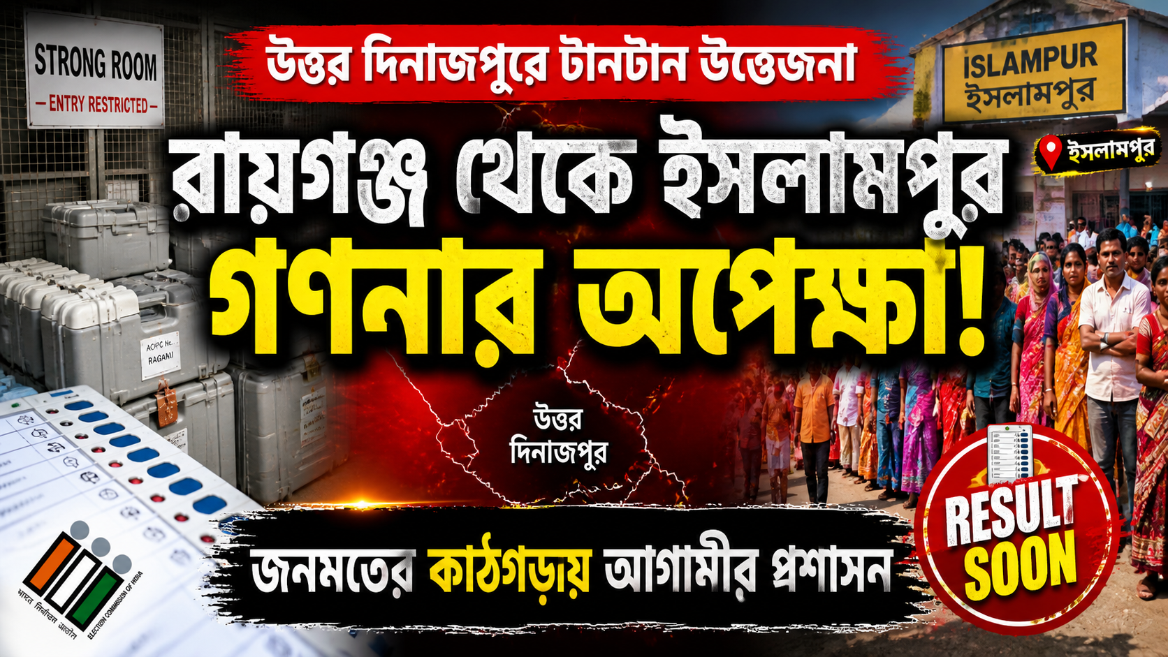 রায়গঞ্জ থেকে ইসলামপুর: গণনার অপেক্ষায় উত্তর দিনাজপুর, জনমতের কাঠগড়ায় আগামীর প্রশাসন
