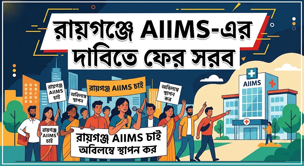 রায়গঞ্জে AIIMS-এর দাবিতে ফের সরব বাসিন্দারা! মুখ্যমন্ত্রীর উত্তর দিনাজপুর সফরের আগে নতুন করে আশায় বুক বাঁধছে শহর